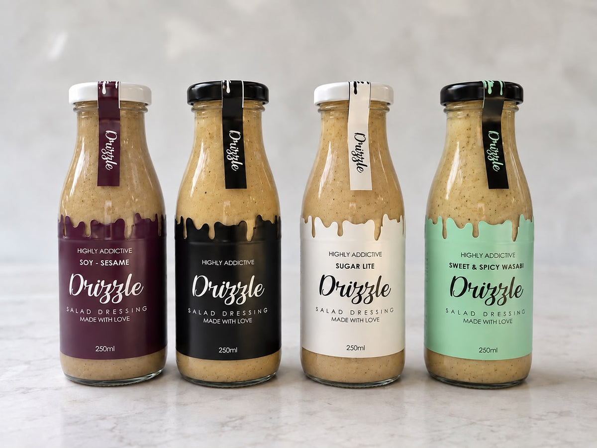 4 x 250ml Drizzle Bottles